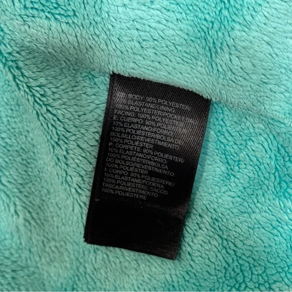 The North Face Maddie Raschel Softshell Jacket Teal Fuzzy Interior Blue Medium - Picture 8 of 9